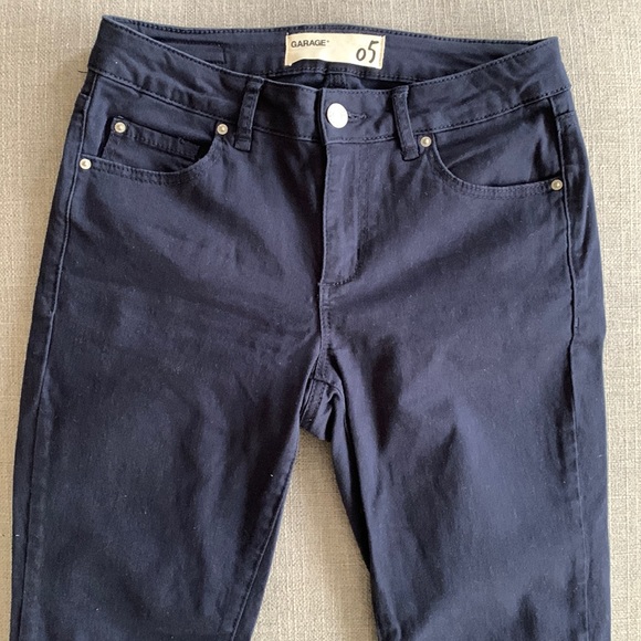 ✨GARAGE MID-RISE BLUE SKINNY JEANS SIZE US 05 - Picture 3 of 4